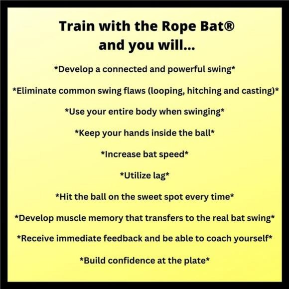 Rope Bat - Hitting System w/ Smushballs - Baseball & Softball Swing Trainer - Picture 6 of 6